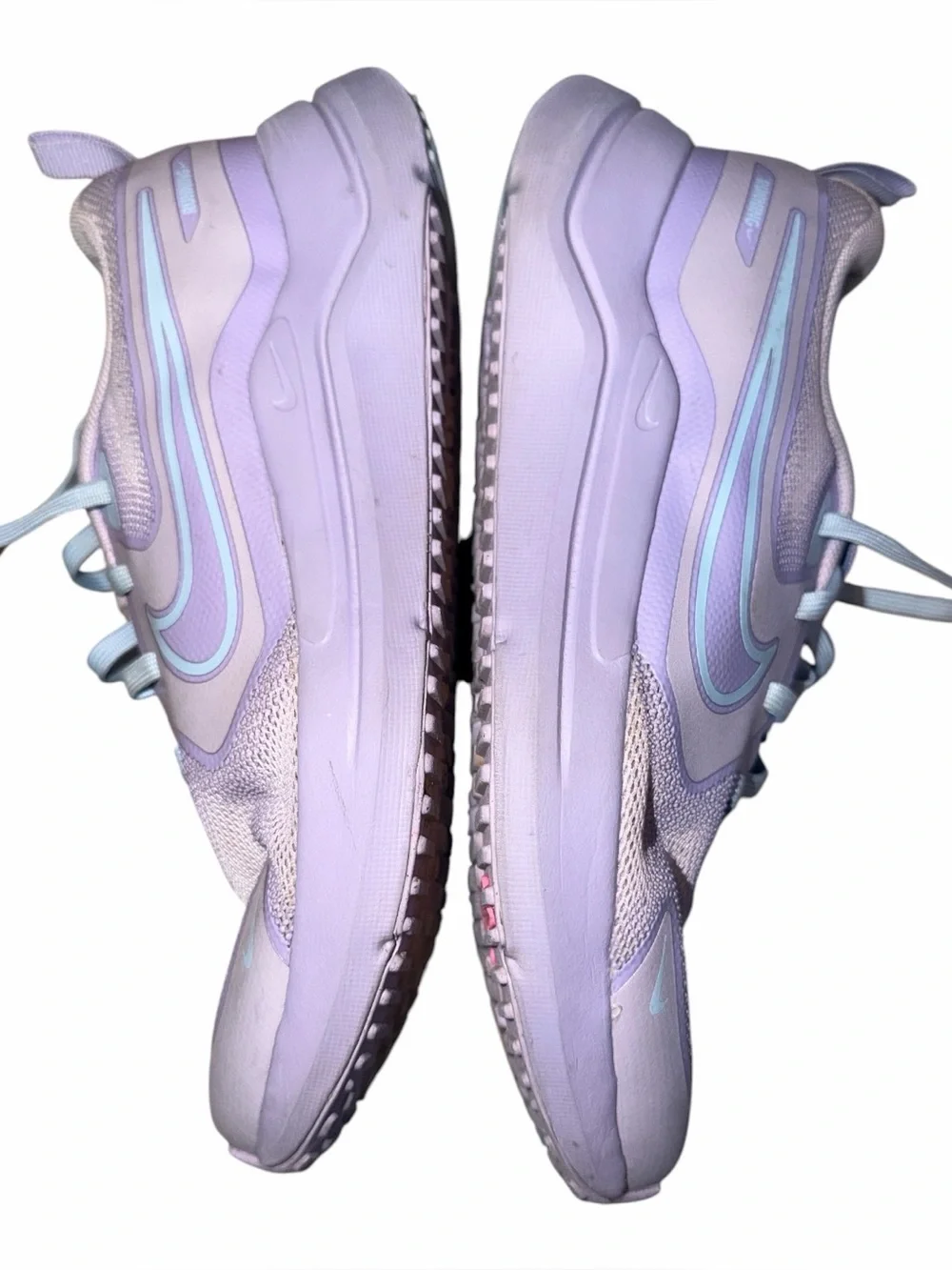 Nike Cosmic Runner Kids Running Shoe Youth 4.5 Pastel Purple Light Blue